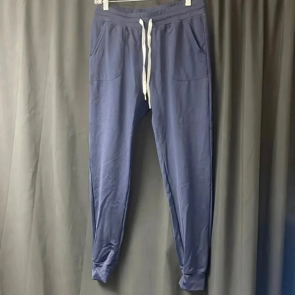 Zyia Active Women’s Workout Pants Size M Navy Blue Every Where Jogger Pull On